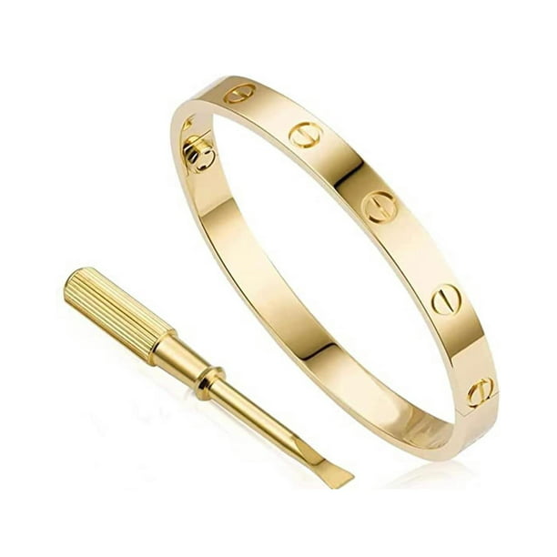Love Bracelet with Titanium Steel Matching Bracelets Women's Bangle ...
