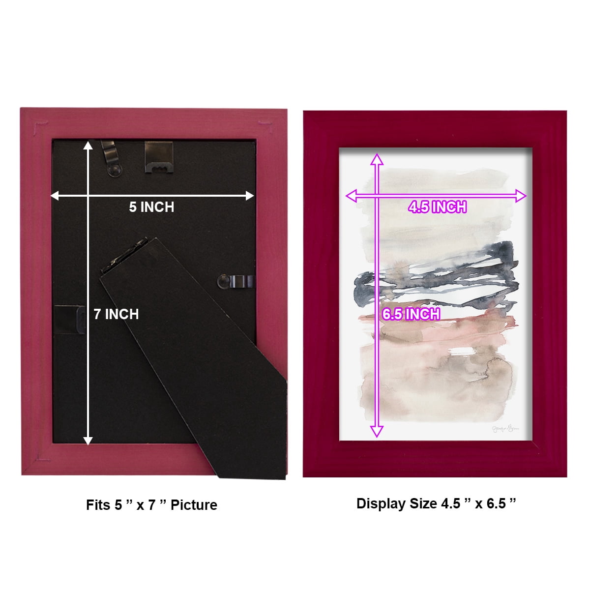 Tiered Horizon Line I -Framed Print w/glass-Cherry Red