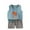 Light Blue A, variant on Ahuyic Kids Summer Casual Outfits,Boys Girls Sleeveless Two-Piece Set,Summer New Style Fashion Toddlers' Casual Sleeveless Round Neck Collared Botton Printed Short Pants Sets