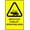 Warning Sign 4, variant on Watch Out For Pedestrians Metal Tin Sign - 8"x12", Industrial/Commercial Decor for Crosswalks, Parking Lots, Busy Zones