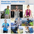 thumbnail image 7 of 4 Pack 40"X12" Yoga Towel Cooling Towels for Necks Sports Towels Cool Ice Towel Microfiber Towel for Yoga, Sport, Gym, Workout, Camping, Fitness, 7 of 7