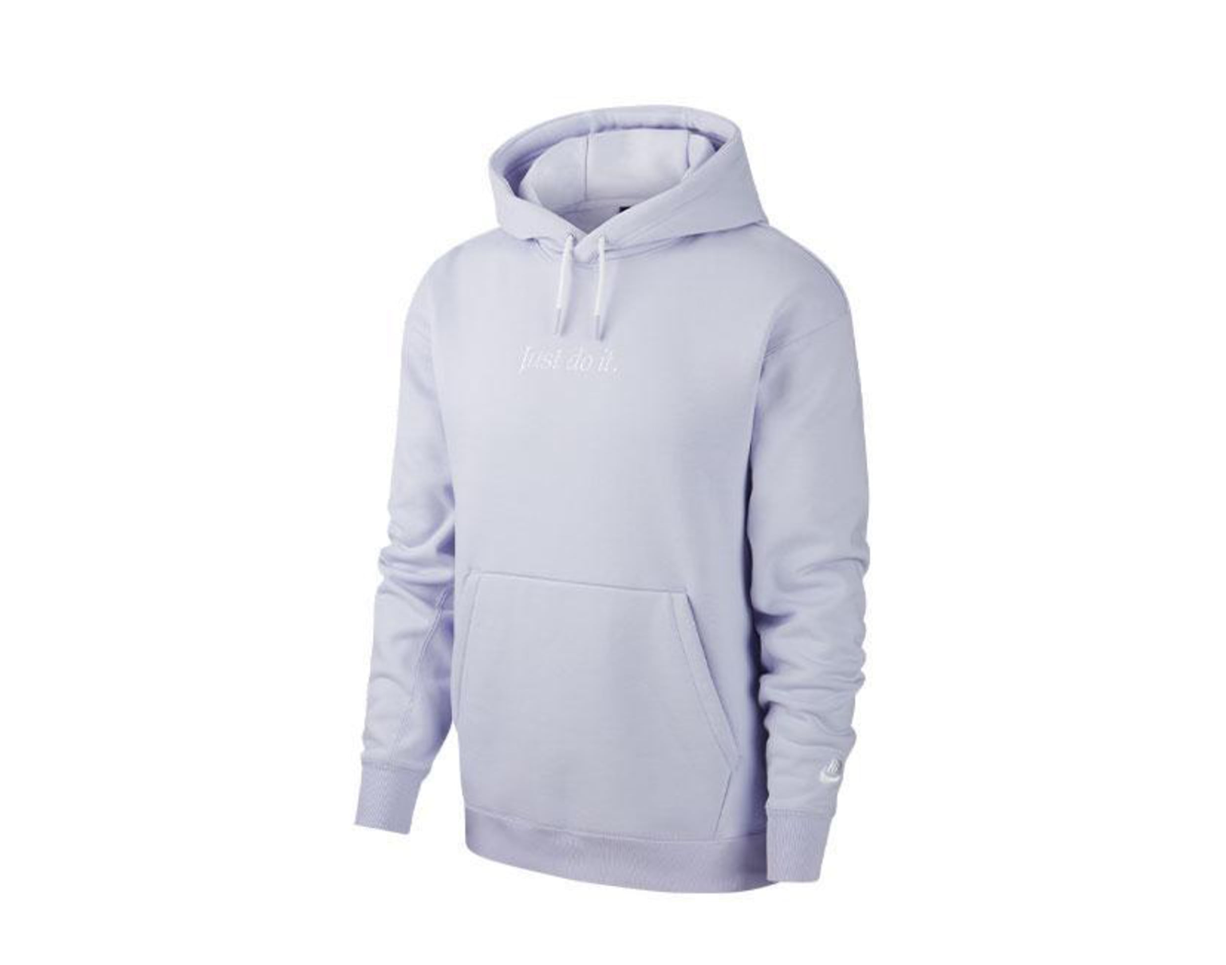 nike men's club fleece hoodie lavender mist