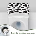 thumbnail image 4 of Renewold Cow Print Toilet Tank Lid Cover Fits Most Standard Toilets Tanks, Stain Resistant Toilet Tank Lid Cover Replacement, Bathroom Decor Accessories, Black & White, 4 of 6