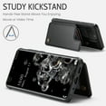 thumbnail image 3 of Feishell for Samsung Galaxy S20 Ultra Case with Card Holder, Wallet Case for Women Men with RFID Blocking, Durable PU Leather Kickstand Magnetic Clasp Shockproof Phone Case,Black, 3 of 9