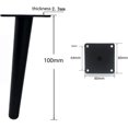 thumbnail image 2 of Patas para muebles de 4 piezas, patas de sofá para muebles modernos, protectores de piso de goma y tornillos para mesa auxiliar y café, soporte para TV (4 pulgadas/10 cm), 2 of 5