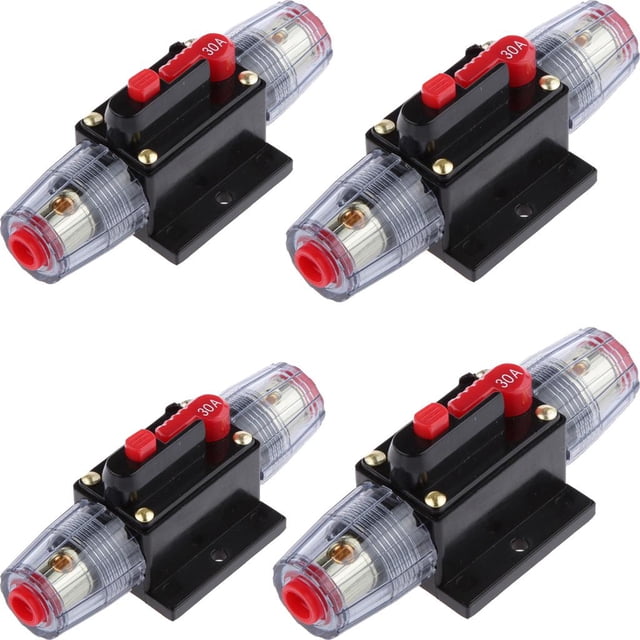 Fusible Automático Del Interruptor de Seguridad Del Audio Del Coche Del Disyuntor Impermeable 2 Pares perfke Reinicio del disyuntor