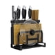 thumbnail image 2 of Estante Para Tabla De Cortar Soporte De Almacenamiento De Utensilios De Cocina De Gran Capacidad Soporte Para Utensilios De Cocina Estante De Utensilios De Cocina De Acero Al Carbono Desmontable Guardurnaity HA027779-02, 2 of 5
