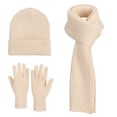 thumbnail image 3 of Women's Winter Knit Warm Hat Beanie Long Scarf and Screen Gloves Set Caps Neck Scarves Collection, 3 of 5