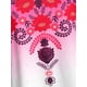thumbnail image 3 of Talla grande Impresión floral Ombre Color Color Trimeado. Rosegal Camisetas tallas grandes, 3 of 5