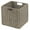 Gray, variant on mDesign Seagrass Woven Cube Bin Basket Organizer, Handles, 6 Pack - Natural/Tan