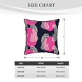 thumbnail image 4 of DouZhe Velvet Decorative Throw Pillow Covers Set of 2, Soft Square Cushion Cover with Invisible Zipper Vintage Animal Print Leopard Printing, 16"x16", 4 of 7