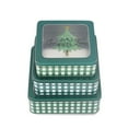 thumbnail image 2 of DaHo Christmas Holiday 3pc Set XMAS Tree Square Cookie Tins with Lids for Gift Giving, Cookie Boxes, Tins for Cookies and Gifts, Crafts, Favors, Decoration, Storage, 2 of 4