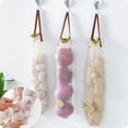 thumbnail image 2 of Ludlz 3pcs Long and Large Reusable Net Storage Tote BagsReusable Kitchen Fruit Vegetable Hanging Storage Mesh Bag Garlic Onion Organizer for Fruit Veggies Green Pepper or Garbage Bag, 2 of 7