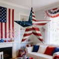 thumbnail image 6 of 12 inch 4th of July Decorations Outdoor, Wooden Star Wall Art for Fourth of July Decor, Blue Red White Patriotic Decor Memorial Day Decorations for Outdoor Garden, 6 of 7
