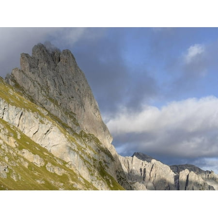 The Dolomites in the valley of Val Gardena in South Tyrol, Alto Adige, Italy Print Wall Art By Martin