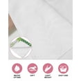 thumbnail image 6 of Spring Leaves Kitchen Dish Towels for Drying Dishes Set of 4, Pastoral Garden Botanical Gray Wooden Waffle Weave Microfiber Hand Tea Bathroom Towels Quick Dry & Absorbent Towel 12x12, 6 of 7
