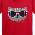 thumbnail image 4 of Inktastic 4th of July Girl Patriotic Cat Youth T-Shirt, 4 of 5