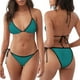thumbnail image 3 of Fotbe Teal Traje de Baño para Mujer de Dos Piezas – Bikini Sexy de Tirantes Tipo Halter con Diseño Triangular, 3 of 6