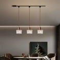 thumbnail image 2 of Kiven H Track Pendant Lightning, 3 Lights Modern H Track Lighting Glass Pendant Lights with Glass Shade,E12 Socket(Bulb Not Included), 2 of 7