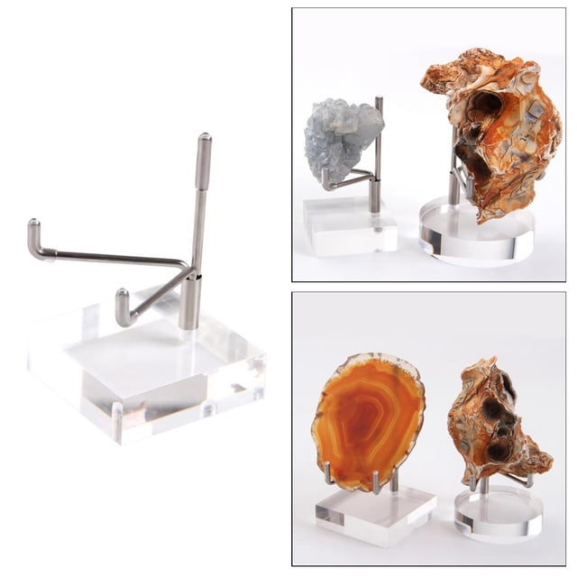 Soporte de exhibición acrílico Hugo para minerales