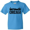 thumbnail image 3 of Inktastic Chicago Skyline Grunge Youth T-Shirt, 3 of 5
