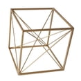 thumbnail image 1 of CheungsRattan 4738L Cube Doré Décoratif avec Centre Abstrait, Grand, 1 of 1