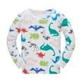 thumbnail image 5 of WIBACKER 1-10 Year Boys' 2-Piece Pajamas Set Long Sleeve Sleepwear Pjs 100% Cotton For Kids and Toddler Boys - Dinosaur, 5 of 8
