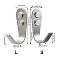 thumbnail image 4 of 10 Pcs Cintre Sans Perçage Support Auto-Adhésif Anti-Humidité Résistant aux Déchirures Solide Imperméable Antirouille Crochet de Toilette pour la Maison Support Grand 1,5 mm, 4 of 9