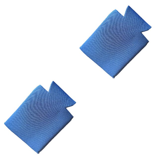 Inteprter Funda enfriadora de latas de cerveza en blanco, funda de neopreno para bebidas con aislamiento suave, mangas de Color liso para fiestas, soporte Azul 2piezas Inteprter CBP586497