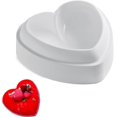 thumbnail image 1 of Molde de silicona en forma de corazón, molde de chocolate para hornear, para decoración de pasteles, hacer dulces, mousse de chocolate, postre, tarta de queso, apto para horno, 1 of 5