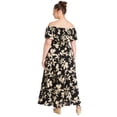 thumbnail image 3 of Terra & Sky Sundress Casual Off Shoulder Print Dress (Women's or Women's Plus), 3 of 4