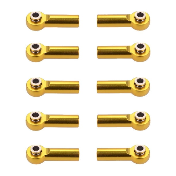 10 piezas de rótula de dirección para camión monstruo HPI HSP 1/8 D90 Axial SCX10 dorado