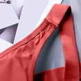 thumbnail image 5 of COMVALUE Women's Seamless Sports Style Bra Crop Top Vest Stretch Shapewear (Red, XL), 5 of 7