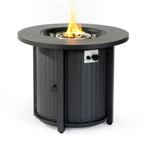Paramount Eclipse Steel Fire Pit Table, 30IN