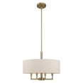 thumbnail image 4 of 42604-01 Livex Lighting Meridian - 4 Light Pendant in Modern Style - 18 Inches wide by 22.5 Inches high-Antique Brass Finish    -Traditional, 4 of 10