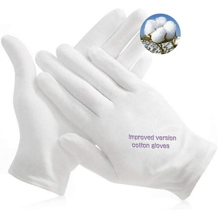 

12 Pairs Uniform Marching Band White Cotton work Gloves - Size S Sale 1828