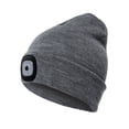 thumbnail image 1 of pitrice Tuque à DEL Éclairage Clignotant Mains Libres Lampe de Poche Phare Tuque Unisexe Bonnet Tricoté d'Hiver, 1 of 9