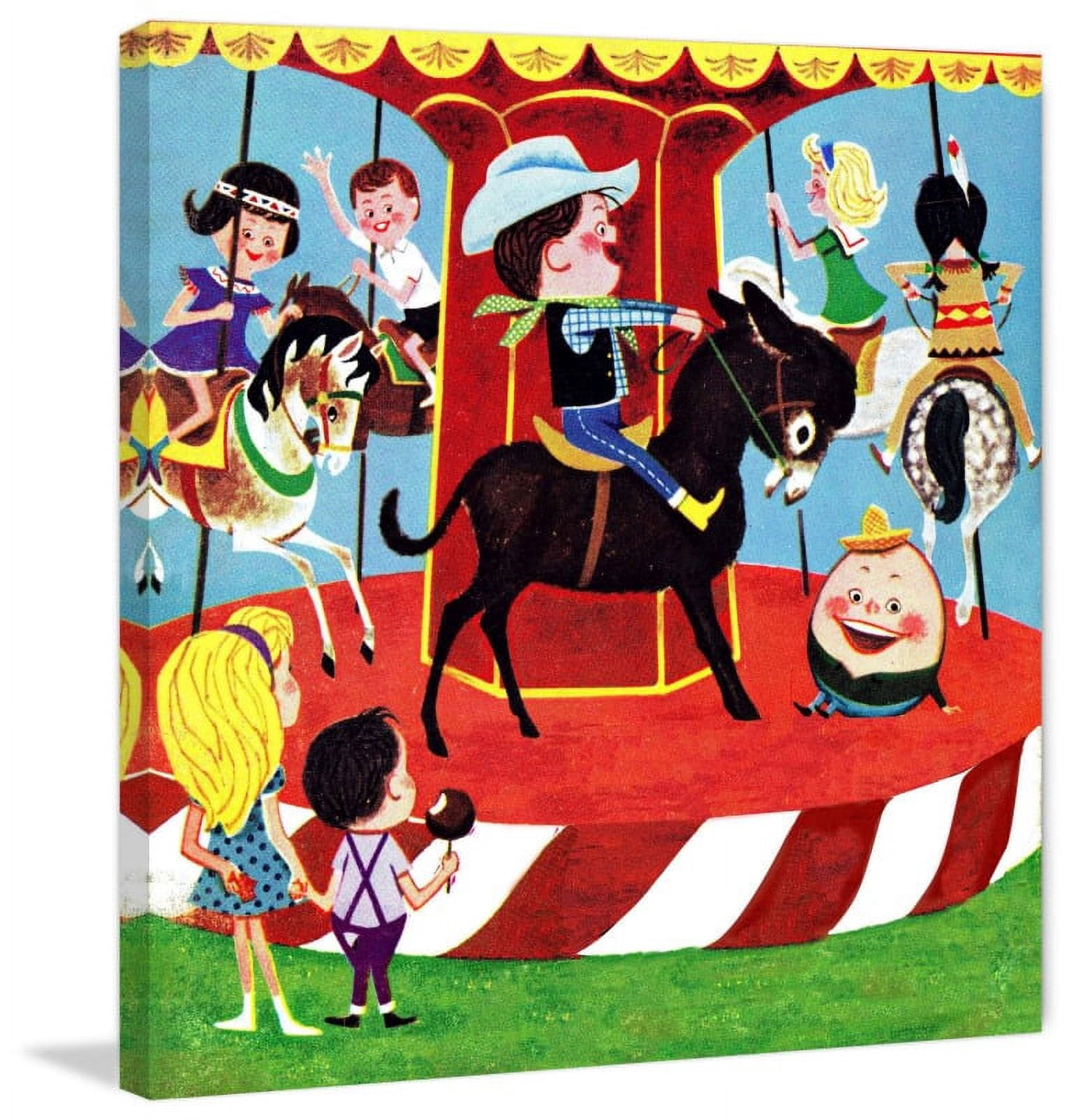 Marmont Hill "Carousel" by Curtis Painting Print on Canvas