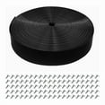 thumbnail image 1 of Kit de Reparación Correas Vinilo para Sillas Patio, 5 cm y 6 M . Incluye 20 Remaches Tumbonas, Color Negro., 1 of 5