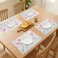thumbnail image 3 of Unique Bargains Farmhouse Placemats Set of 6 Linen Placemats for Dining Table Beige, 3 of 6