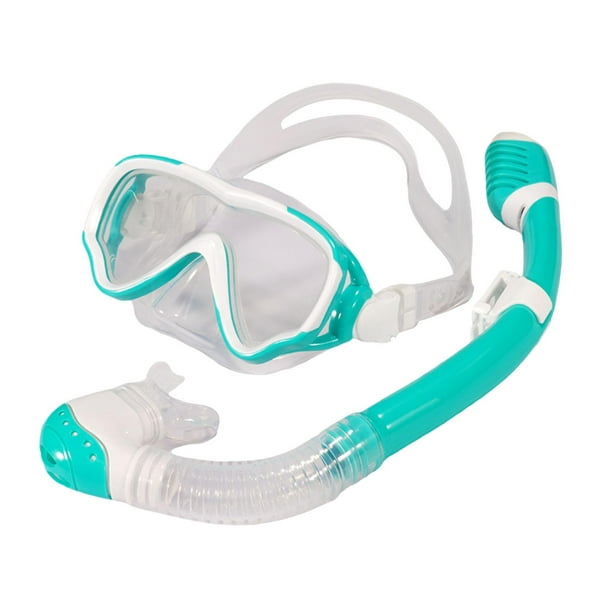 Kit de snorkel para niños, equipo de snorkel seco para niños, gafas de buceo, máscara de buceo para deportes acuáticos, piscina, unisex.