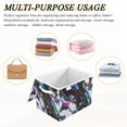 thumbnail image 6 of Yayeee Collapsible Cube Storage Bin with Lid Fabric Closet Decorative Basket with Handles, Black, 6 of 7