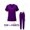 深紫色, variant on Professional Quick-dry Hospital Nurse Suit V-neck Separable Beauty Salon Workwear Premium Elastic Surgical Uniform for Medical