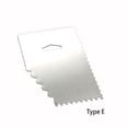 thumbnail image 3 of Stainless Steel Cake Scraper Cream Icing Smoothers Teeth Edge Cakes Decorating Sugar Craft Baking Accessory Household Tools Type 5, 3 of 9