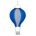 thumbnail image 3 of Alpine Corporation Solar Blue/White Cloth Hot Air Balloon with Flame LED Lights, 3 of 17