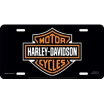 Harley-Davidson Black Laser License Plate