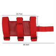 thumbnail image 4 of QJUHUNG [Ajustement Réglable] Support de Fixation pour Extincteur de Voiture - Rouge Matériau Durable Sangles et Boucles Sécurisées pour Véhicules Wrangler Accessoires de Sécurité Routière Améliorés, 4 of 6