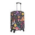 thumbnail image 3 of Easygdp Mushrooms Snails Butterflies Double-Sided Printed Elastic Suitcase Protective Cover,Invisible Zipper, Business Trip Luggage Cases,Washable And Resistant To Falling -Medium, 3 of 9