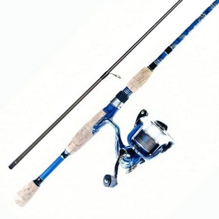 UPC: 0817227014792 | Ardent Reaper Spinning Combo Blue  5.2:1 Gear Ratio  6 6  Medium Action 2 Piece Rod. Great for all species of fish for the beginner or seasoned angler.