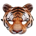 thumbnail image 2 of Máscara de cosplay de tigre de Halloween Máscara de media cara de EVA para máscaras de disfraces de fiesta de disfraces, 2 of 8